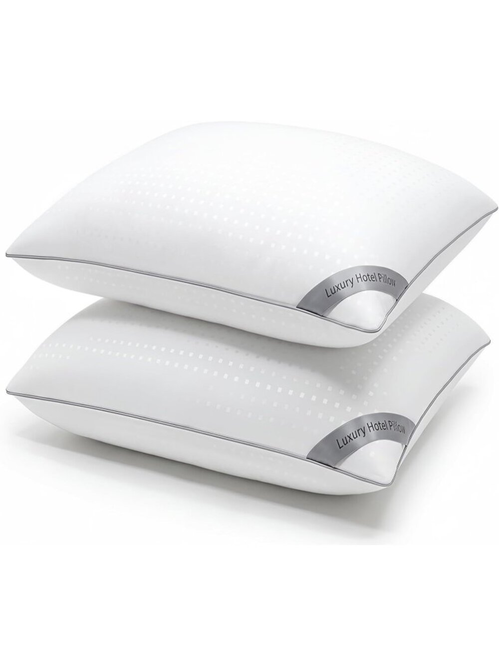 〽️King Size Cooling Bed Pillows 2 Pack Microfiber Cover Sleeping Pillow Set